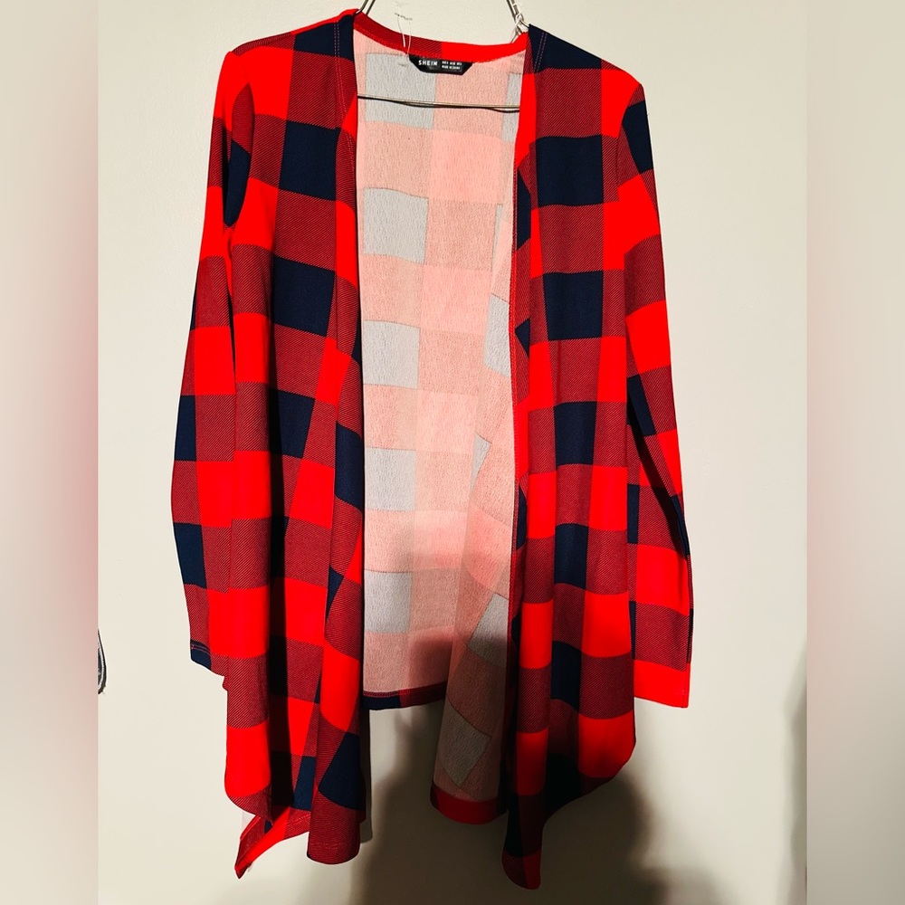 NWOT Buffalo plaid cardigan